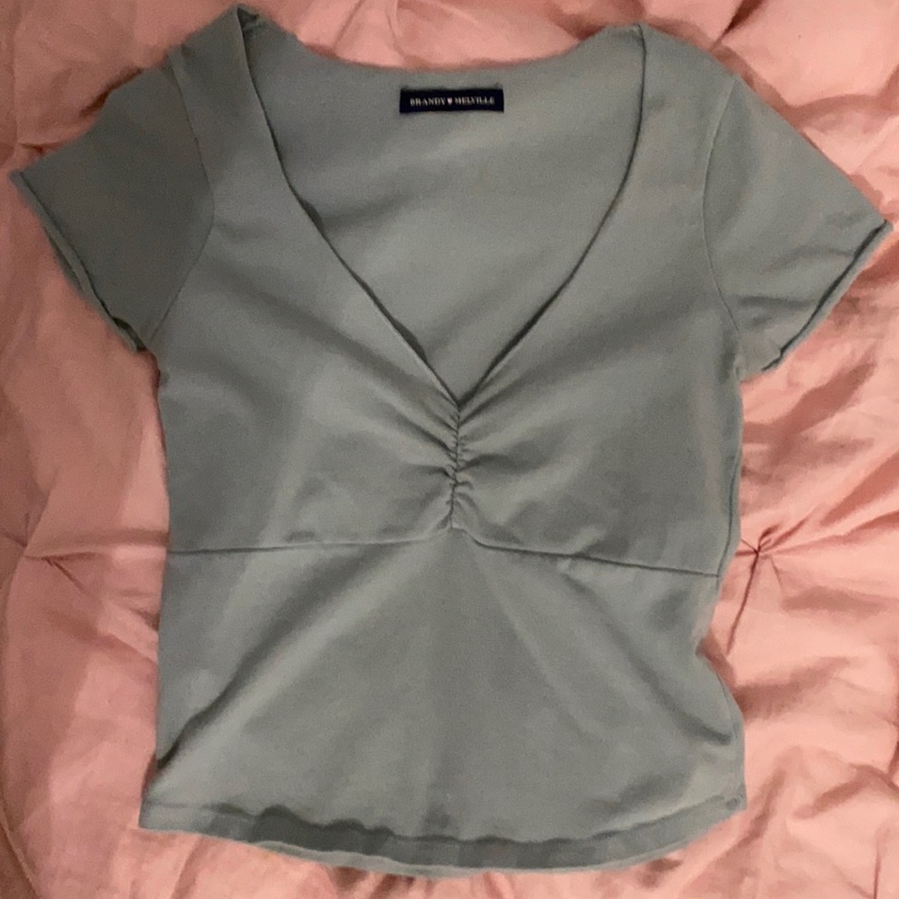 sage green brandy gina top